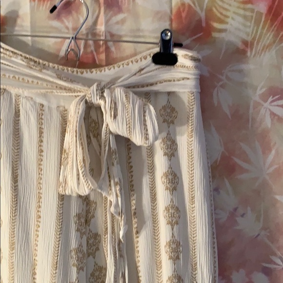 Anthropologie Farm Rio Everly Tie Front Pants - Picture 4 of 5